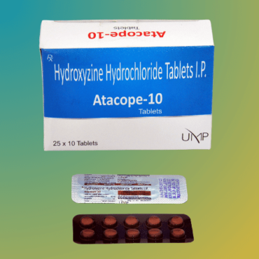 ATACOPE-10 TAB , HYDROXYZINE 10MG TAB